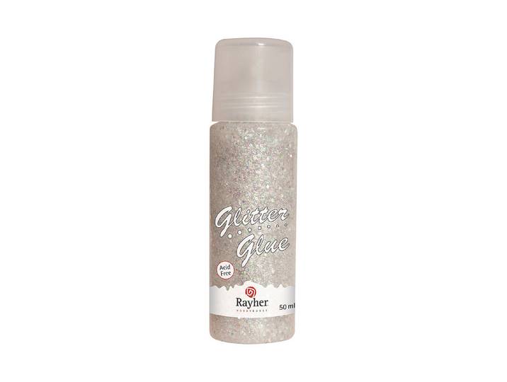 Rayher Glitter-Glue Irisierend Violett 50 ml