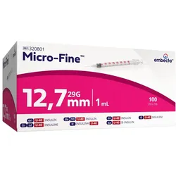 Micro-fine Insulinspritze U40 12,7 Mm 100 St