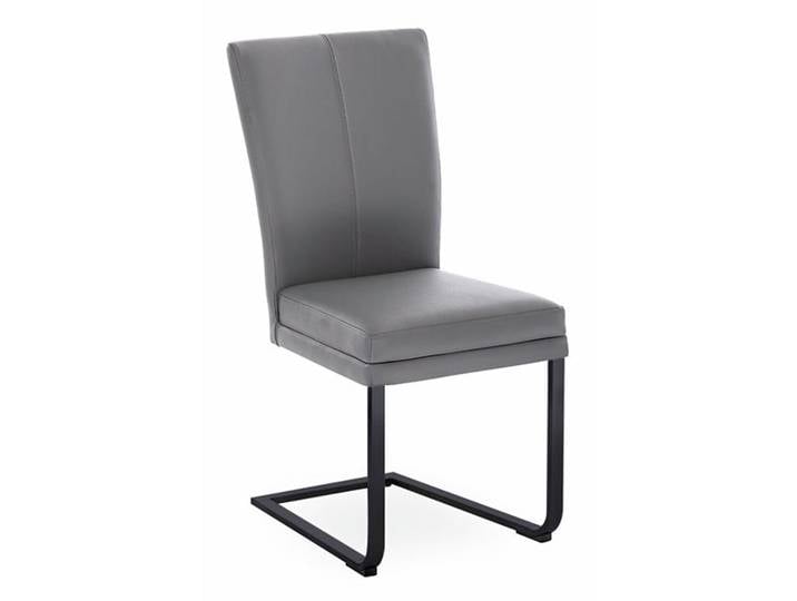Escando Natur Freischwinger-Stuhl COLORA, grau, Leder