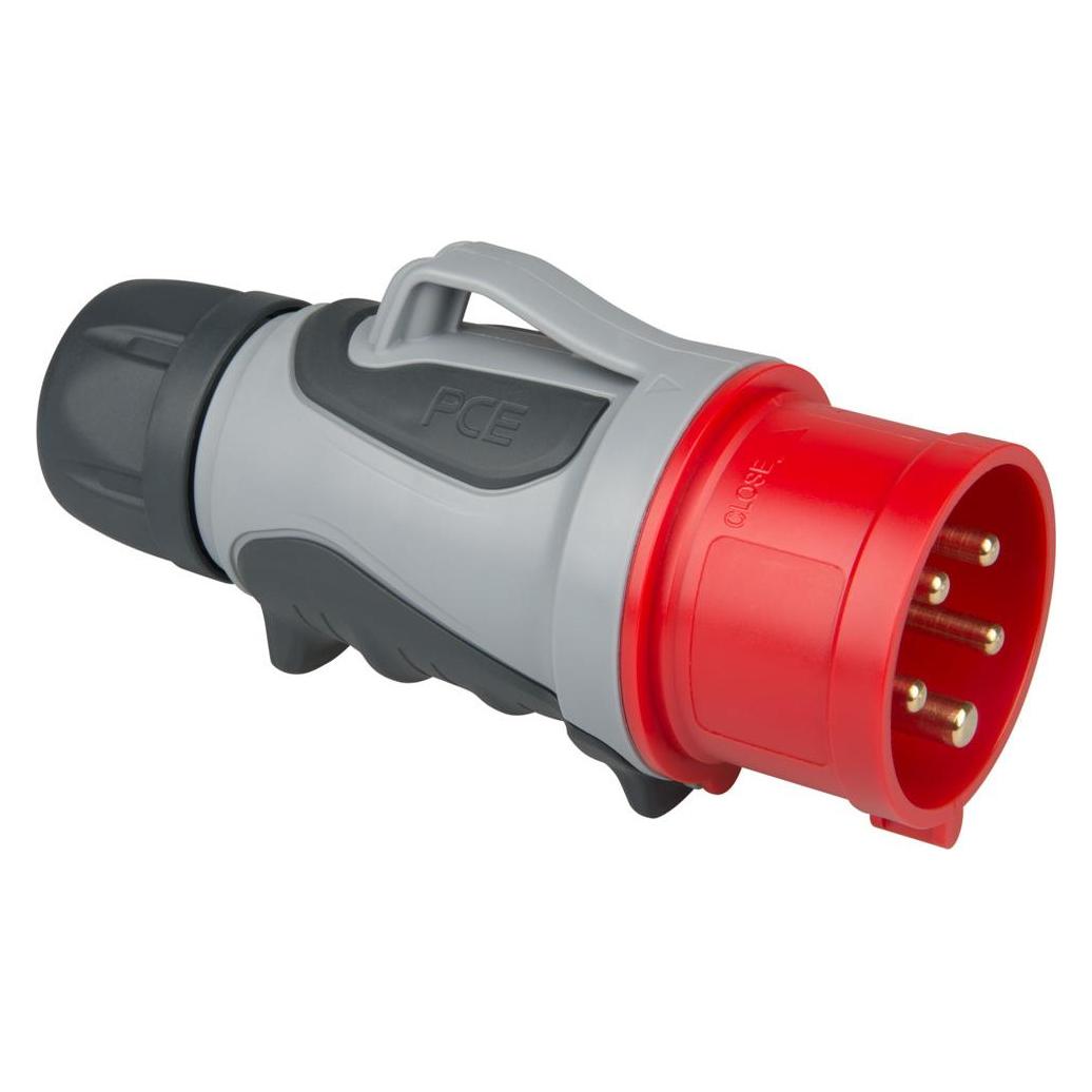 PCE 0153-6tt Stecker 16A 5p 6h GRIP TT (CEE 16/5) (0153-6tt)