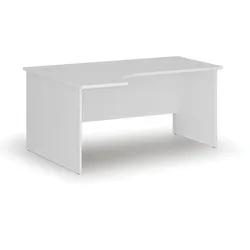 Büro-Eckschreibtisch PRIMO WHITE, 160x120 cm, links, weiß