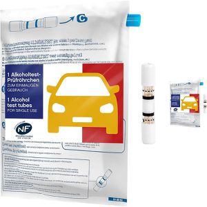 ACE-Instruments Alkoholtester mit NF Zertifikat, 100289, Einweg-Alkoholtester, 2 Stück