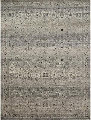 Alexander Home Carissa Distressed Floral Border Area Rug
