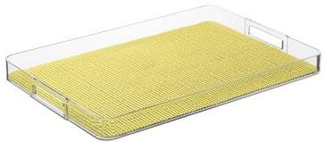 Kraftware Fishnet Rectangular Lucite Serving Tray
