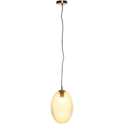 KAYOOM Hängeleuchte "Virgina", braun (bernsteinfarben), Ø 23cm H: 36cm, 1 Stk., Leuchten, hochwertig, außergewöhnlich, handgefertigt, Hängeleuchte