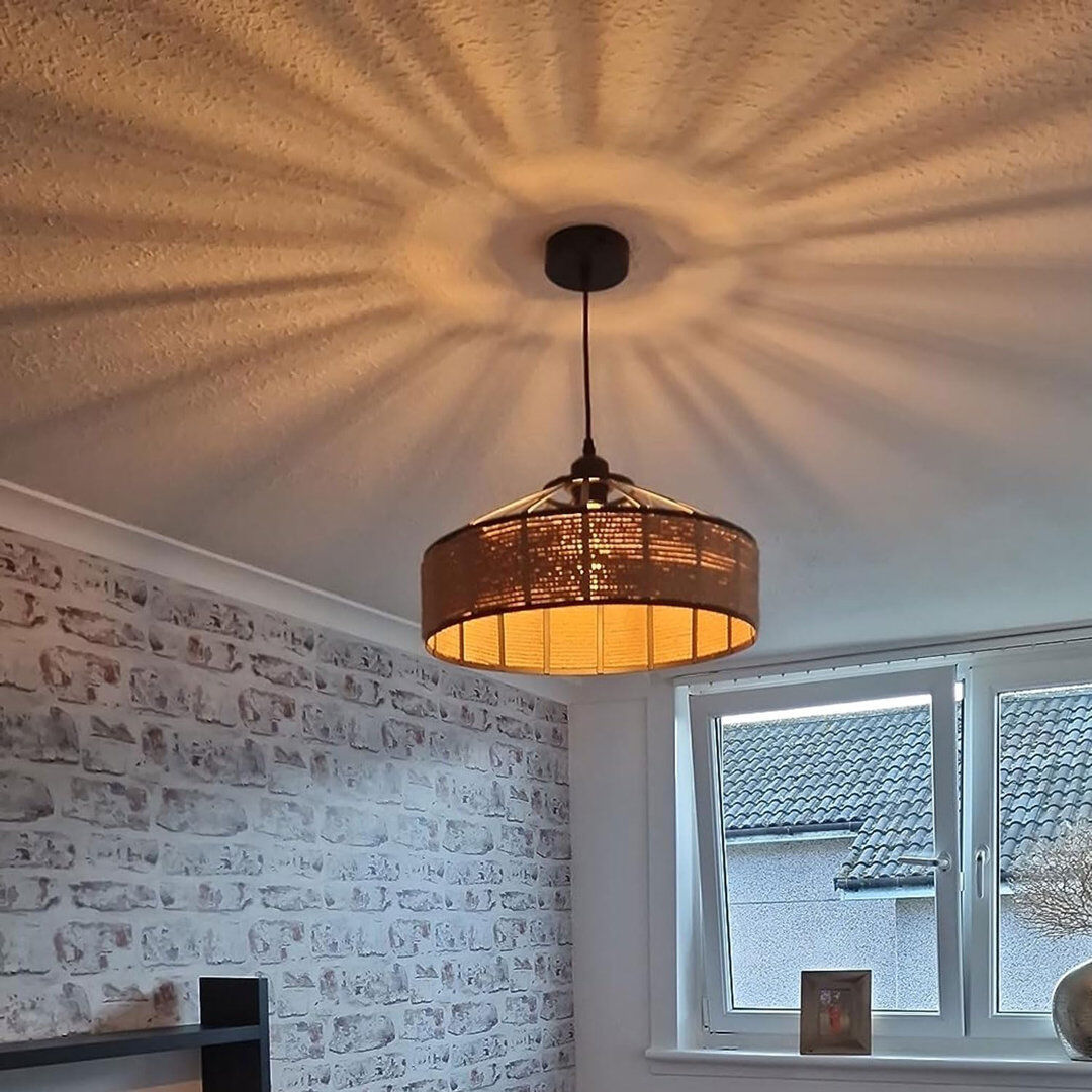 Rio 1 - Light Black Dome Pendant Black 30 cm shade
