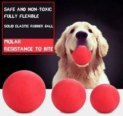 Uplift Essentials Professional Heavy Duty Indestructible Solid Rubber Dog Ball s