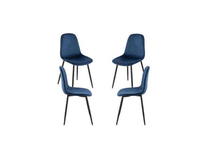 4er Set Boide Stühle - Blau