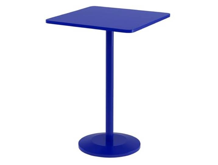 Runde Tische， 29 Höhe, mit Metallsockel, dekorativer Säulentisch(/Blue C)