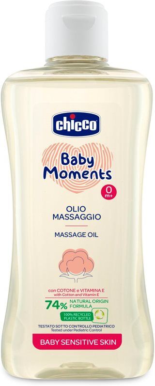 Chicco Baby Moments Sensitive huile de massage 200 ml