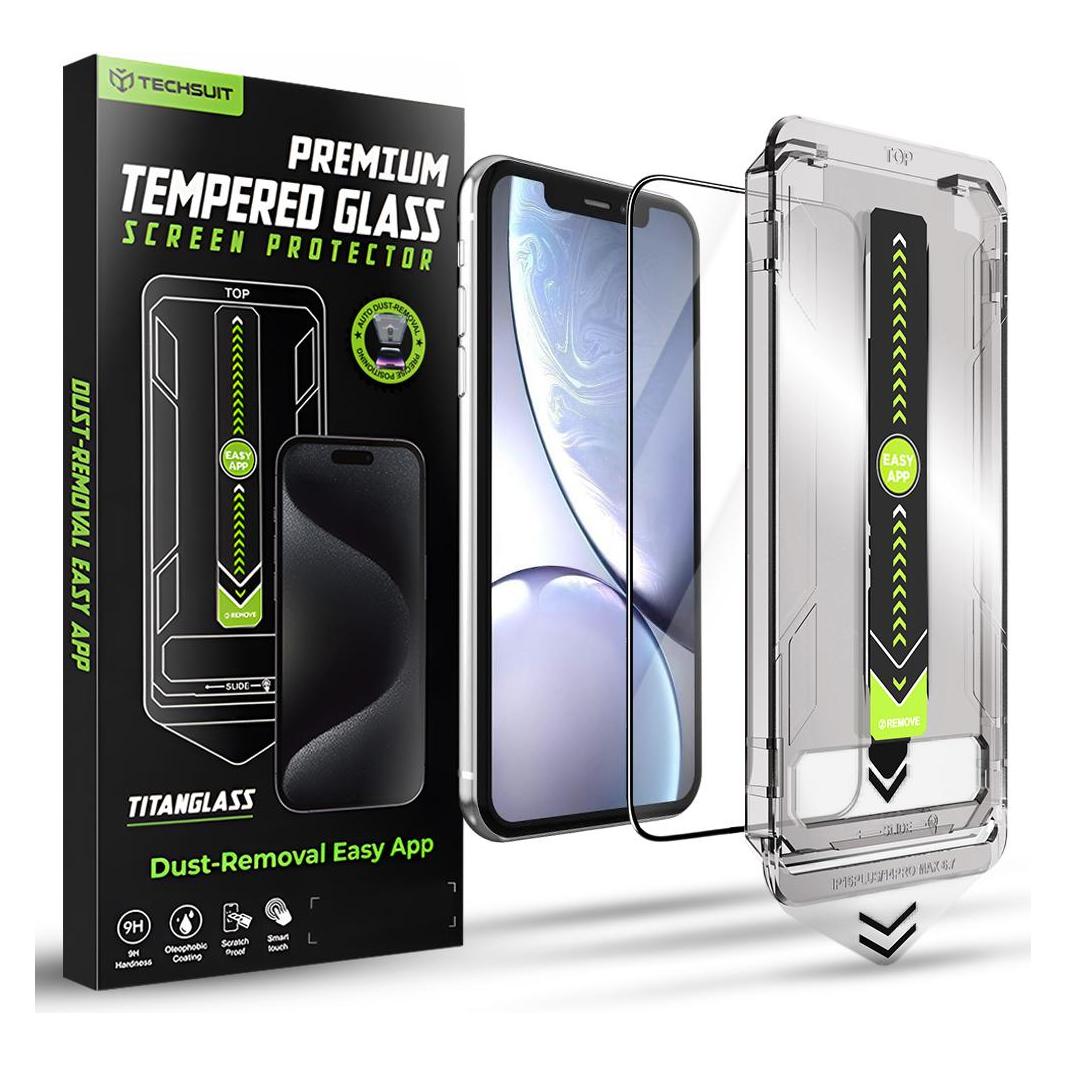 Techsuit - TitanGlass FullCover - iPhone XR / iPhone 11 - Black (Apple iPhone 11, Apple iPhone XR) (58823582)