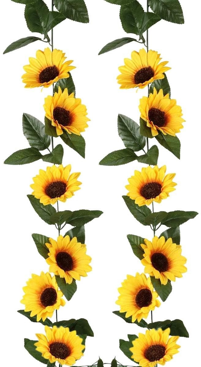 SolidKeus Kunstbloem Zonnebloem Sling 2.4 m voor Decoratie