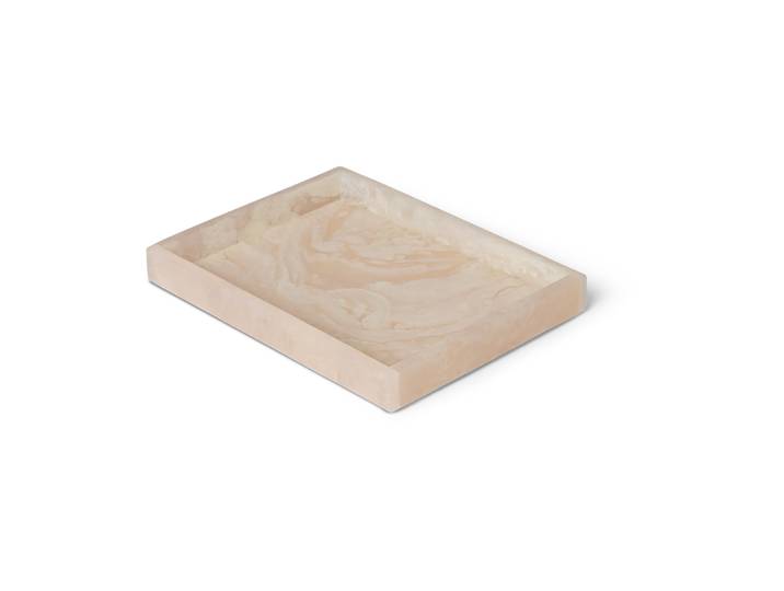 Ferm Living Plateau de décoration Mist 15x20 cm Pearl