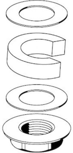Schell Kit de fixation PETIT SC pour fixation lavabo (259440099)