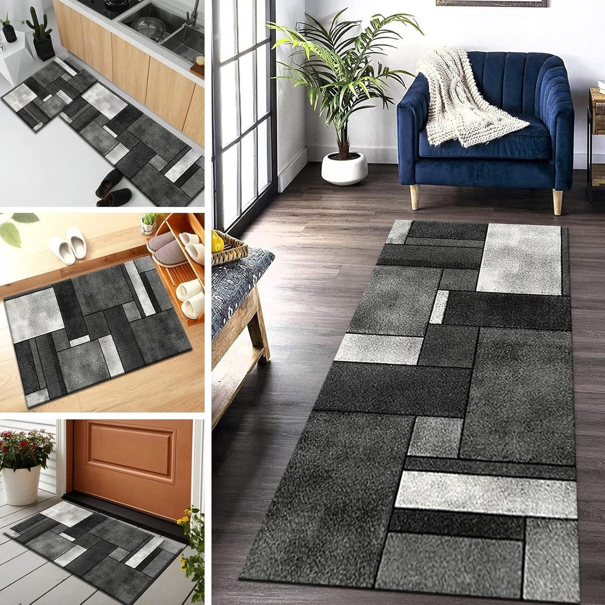 Antislip Vloerkleed Runner voor Gang, Hal, Keuken of Woonkamer