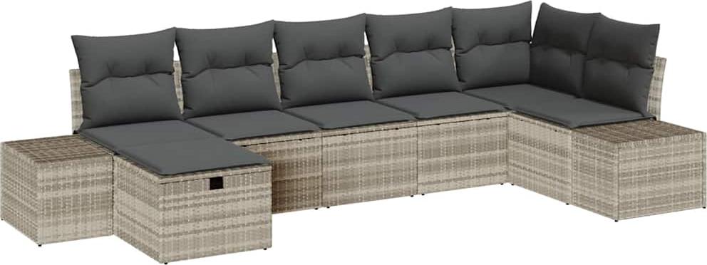 vidaXL Sofa Set 8 stk. Poly-Rattan