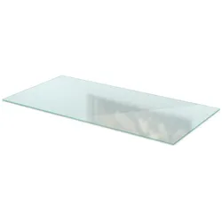 GLASBODENPLATTE für Kaminofen 100x50 cm – Milchglas Optik