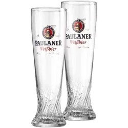 WEIZENBIERGLÄSER Paulaner transparent 500 ml 2er Set