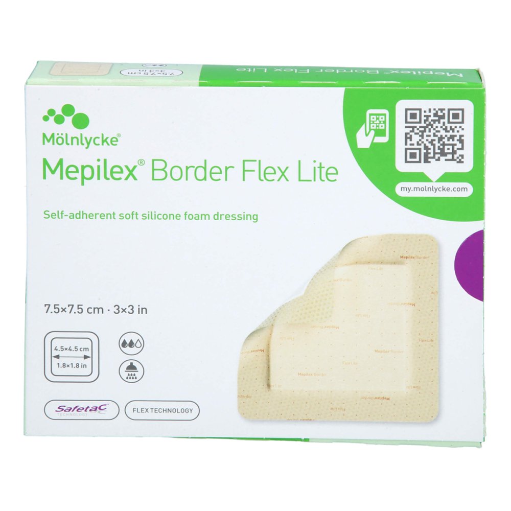 1001 Artikel Medical GmbH Mepilex Border Flex Lite Schaumverband 7,5x7,5 Cm 17850719