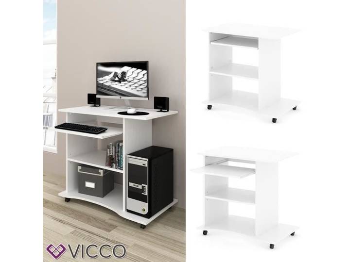 Bureau Harm 80x50cm Blanc Vicco 30279