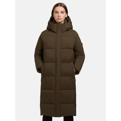 Steppmantel KHUJO "Rachel Matt-YM", Damen, Gr. XXL (44), grün, Obermaterial: 100% Polyester. Innenfutter: 100% Nylon. Wattierung: 100% Polyester, gerade knieumspielend, hoch geschlossener Ausschnitt, eng Bündchen, Mäntel Steppmantel, Warmer...