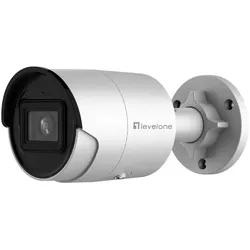LevelOne GEMINI Festbrennweiten-Bullet-IP-Netzwerkkamera, 4-Megapixel, H.265, 802.3af PoE, Innen-/Außenbereich