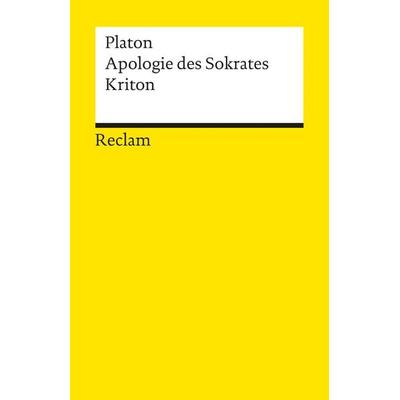 Apologie des Sokrates / Kriton, Taschenbuch von Platon, Reclam, Philipp, 978-3-15-000895-9