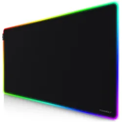 Titanwolf Gaming Mauspad (3XL), Mausmatte, Schwarz