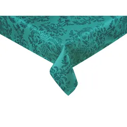 TISCHDECKE Epoche petrol-grün 110/110 cm