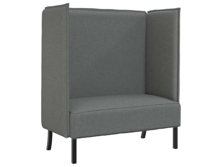 Makastle Hoher Rücken Sofa Couch 101cm Dunkelgrau Stoff