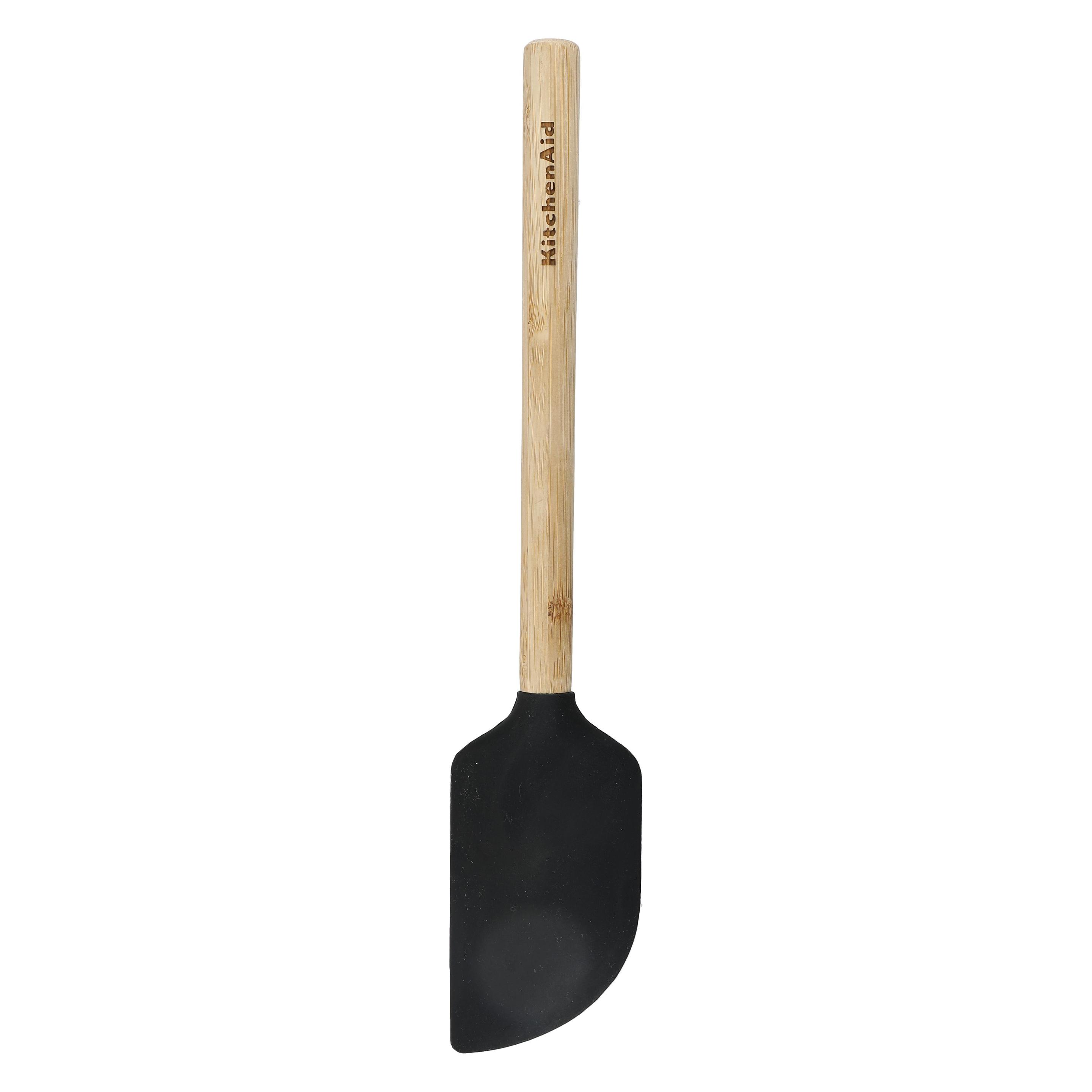 KitchenAid Bamboo Scraper Spatula with Heat Resistant and Flexible Silicone Head (39894067)