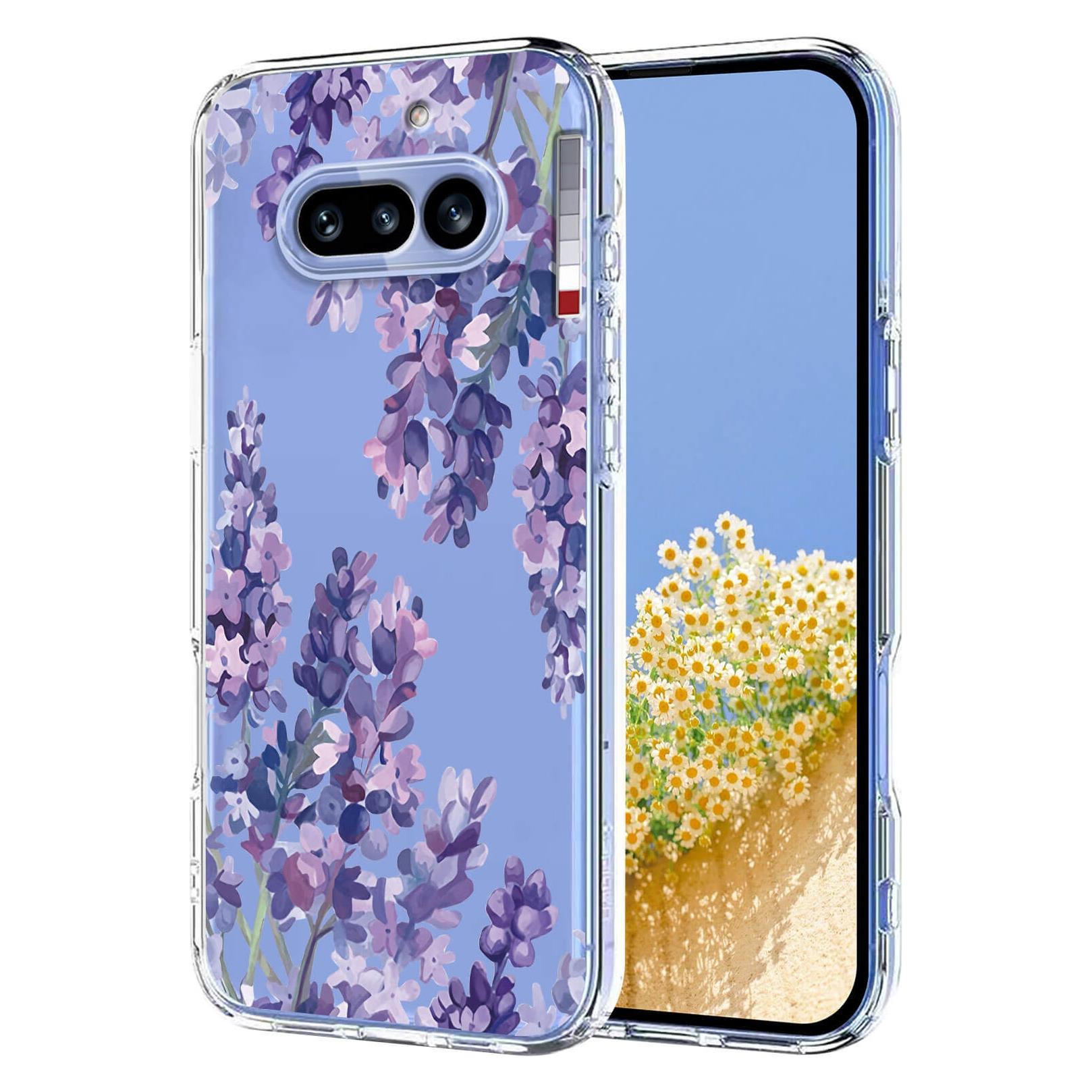 Cover-Discount Nothing Phone (4a) - Silikon Gummi Hülle Blumen (Nothing Phone (4a)) (78702953)