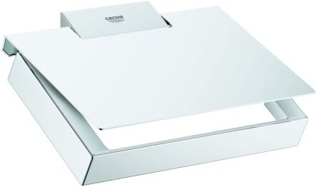 Grohe Selection Cube Papierhalter 40781000 chrom, mit Deckel, verdeckte Befestigung