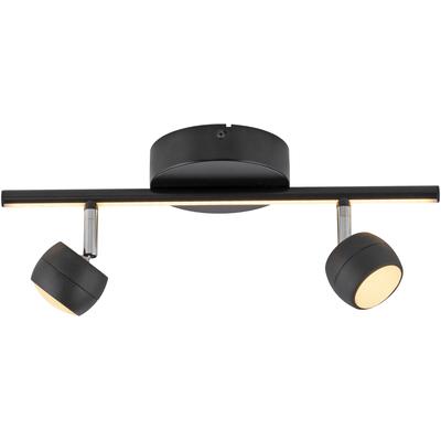 JUST LIGHT LED Deckenleuchte "JARIK", schwarz, 3, H: 12,5cm, 1 Stk., Leuchten, Serienschalter: Alles / Spots / Profile, getrennt schaltbar, LED Deckenleuchte