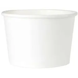 Ekoe Plastic Free Solutions Ekoe Kompostierbare Suppenschüsseln aus weißem Karton 400 ml 50 Stk