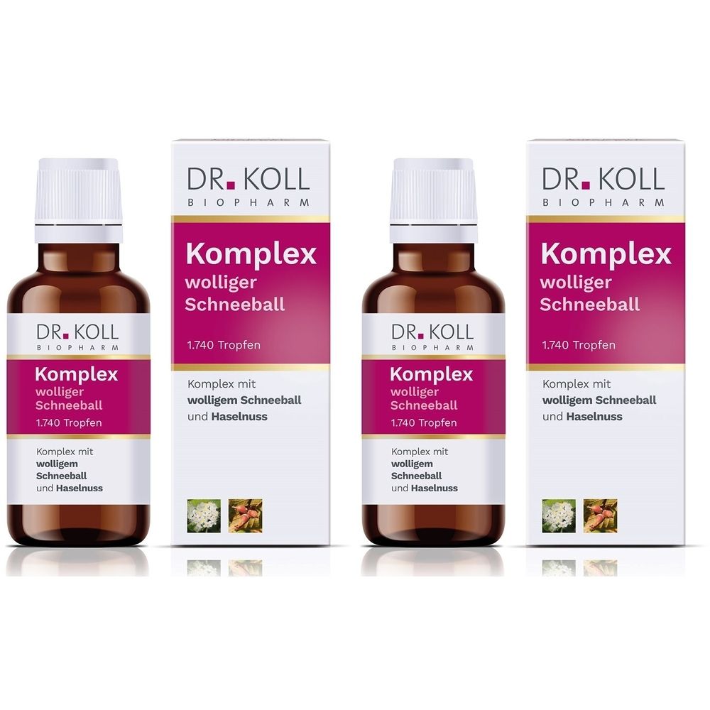 Komplex wolliger Schneeball Haselnuss Dr.Koll Tro. X2 2x50 ml Tropfen