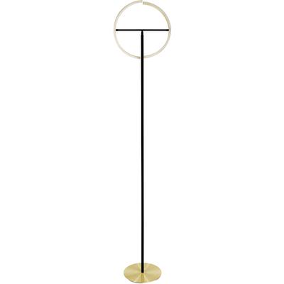 EGLO Stehlampe "CASTELPOTO Stehlampe - Stahl - LED - 2X8,8W - IP20", schwarz (messing, gebürstet, schwarz), 2, Ø 40cm H: 180cm, 1 Stk., Leuchten, Standleuchte, Leselampe, Wohzimmer, Schlafzimmer, H180 x Ø40 cm, Stehlampe