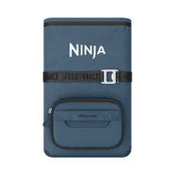 Ninja Outdoor FrostVault Go flexibler 17-Liter-Kühlrucksack für 24 Dosen mit kalter Trockenzone, Marineblau in Blau | FF124EUUKNV | von SharkNinja