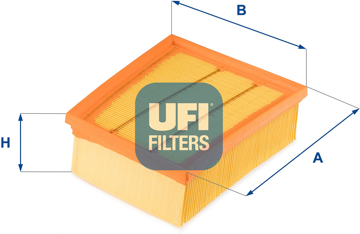 Ufi Luftfilter 3071200 Filtereinsatz 80mm Für Renault