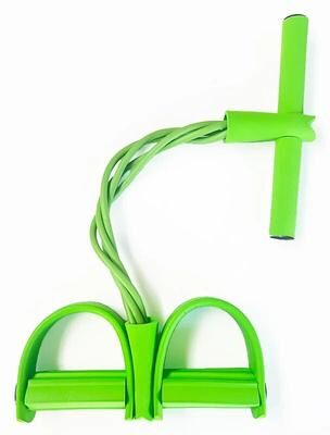 Smart Shopping Spot 4 Tube Resistance Bands Pedal Exerciser For Home Workout, Core & Full Body Training green
