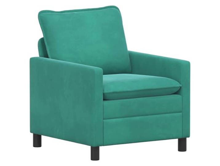 Favemtsl Sessel Samt Türkis 76x81x87,5cm Einzelsofa Polstersessel Weicher Samtbezug und stabiles Metallgestell für Stil und Komfort im Wohnzimmer, Schlafzimmer oder Arbeitszimmer.