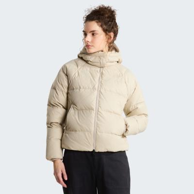 Daunenjacke THE NORTH FACE "W HYDRENALITE CITY DOWN HOODED JACKET", Damen, Gr. S, beige (timeless taupe), Obermaterial: 100% Nylon. Futter: 100% Nylon. Wattierung: 100% Daunen, Jacken Daunenjacke, für Erwachsene, mit Kapuze, aus Nylon