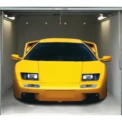 Scheurich Garagentorplane Yellow Sports Car, für Schwing- und Sektionaltore