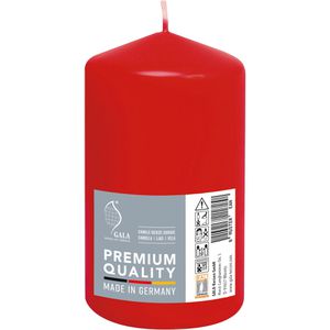 Gala Kerzen Typ 80/150, Stumpenkerze, rot, Ø 8 cm, Höhe 15 cm