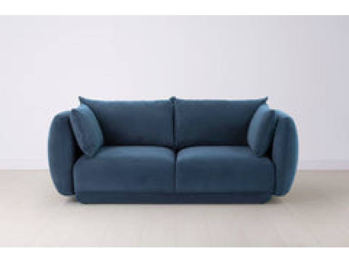 Model 16 Dreisitzer-Sofa, Blaugrün