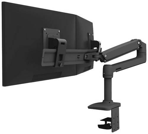Ergotron LX Dual Arm Direct Desk Mount Monitor-Tischhalterung 2 Display(s) 38,1cm (15") - 63,5cm (25") Schwarz Höhenverstellbar