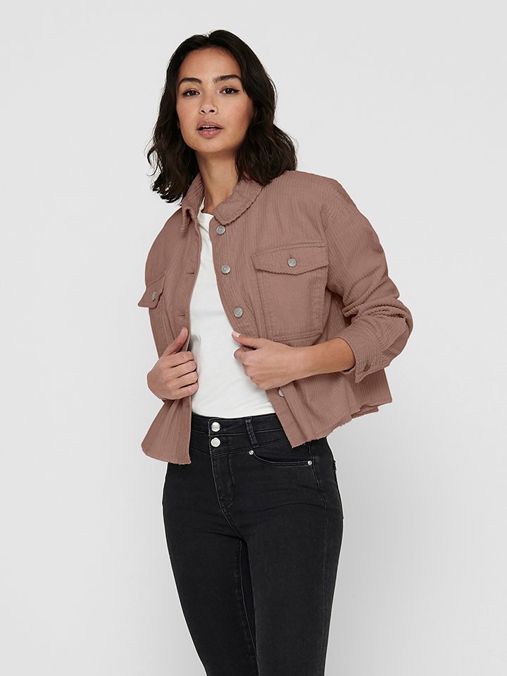 ONLY Cordjacke in Altrosa - L
