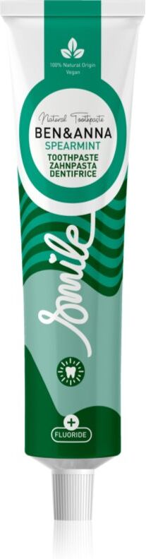 BEN&ANNA Toothpaste Spearmint dentifrice naturel au fluorure 75 ml