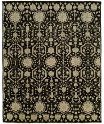 KALATY Traditional Multi-Colored Hand-Knotted Wool Area Rug