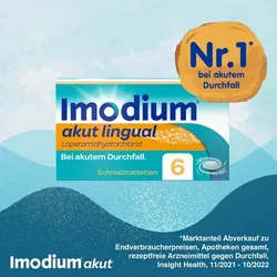 IMODIUM akut lingual Schmelztabletten 6 St